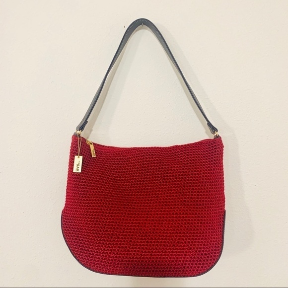The Sak•Crochet Red Shoulder Bag - Picture 1 of 10